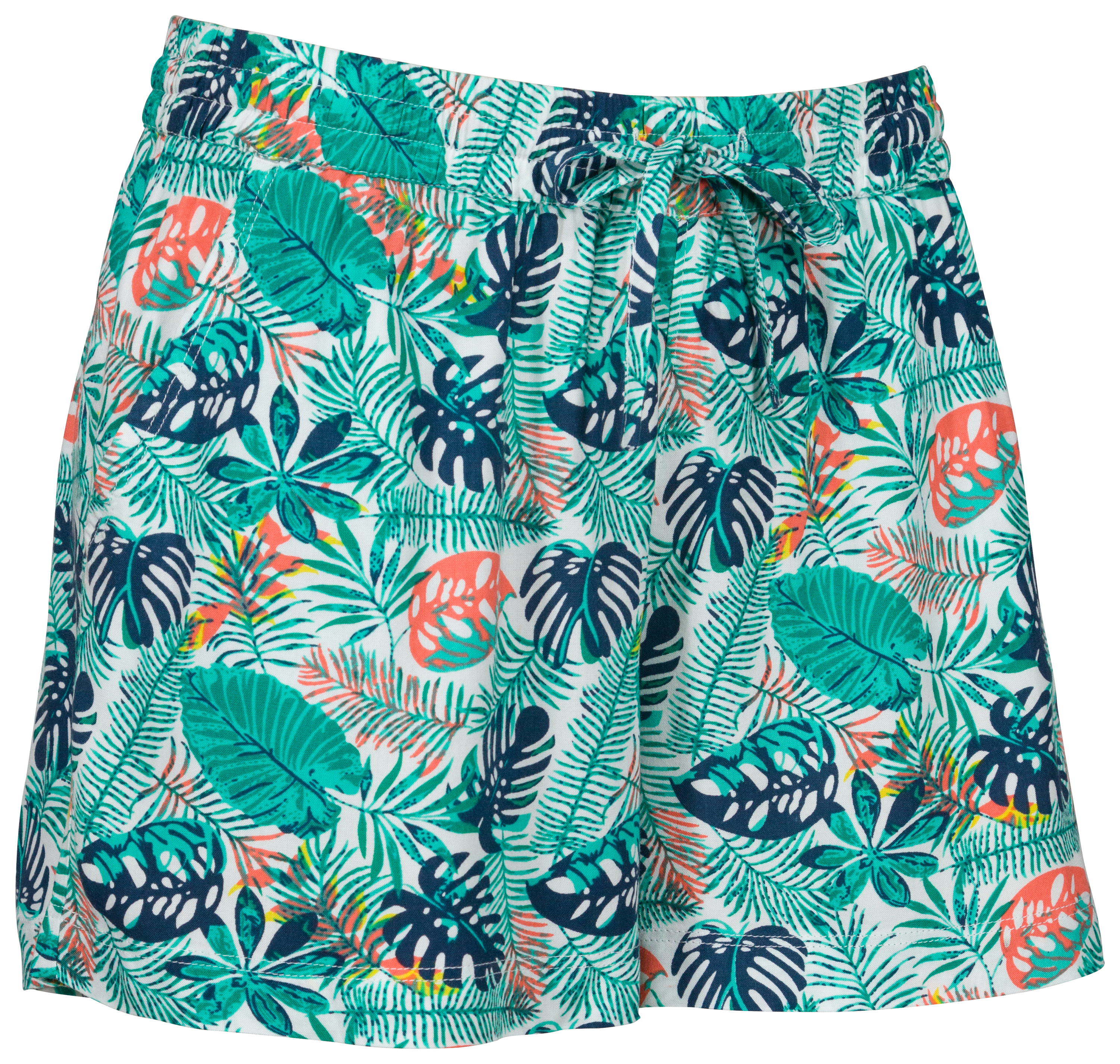 Natural Reflections Tropical Print Drawstring Shorts for Ladies | Bass ...